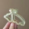 Hair Claw Hollow Butterflies Design 3D Rose Flower Decor Hair Clip Non-slip Teeth