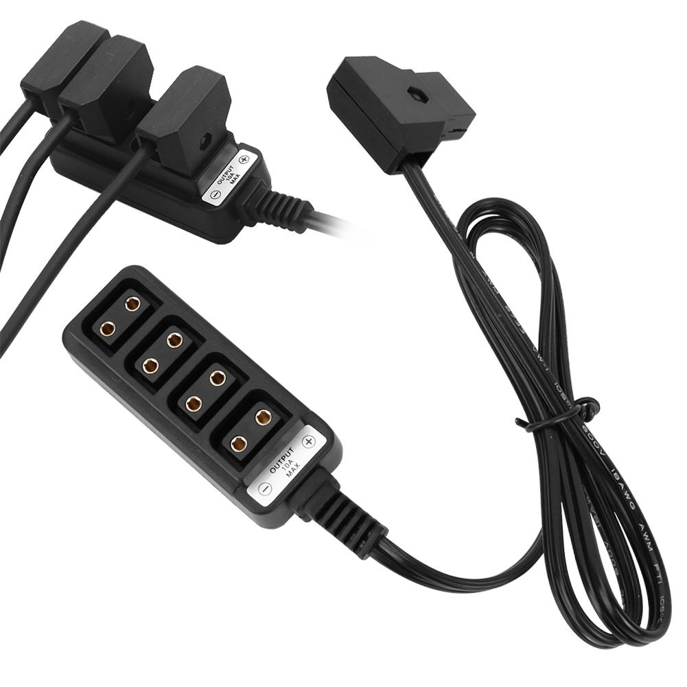 Photography Power Supply Camera 1 To 4 D Tap Splitter Cable (Straight Splitter Cable)