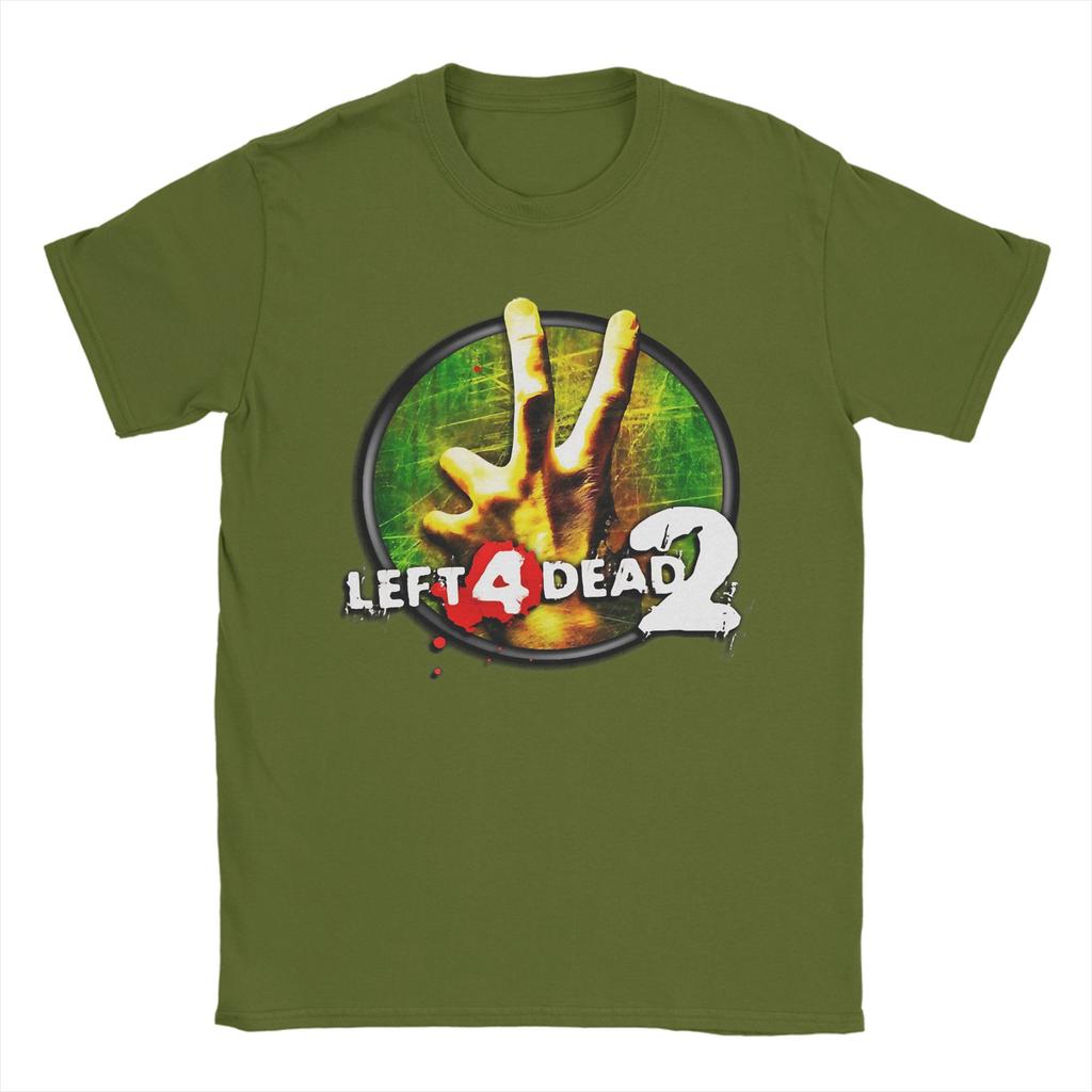 Left 4 Dead 2 Strój Koszulki Unisex 100% Bawełna T-shirt z Nadrukiem Odzież