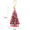 Christmas Tree Pendant Flat Hanging Ornaments Acrylic Gifts Pendant DIY Glitter Colorful Decorations Xmas Indoor Party Decor