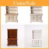 Wooden Dollhouse Miniature Display Cabinet With Four Drawers For Collectors And Craft Enthusiasts