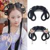 Headdress Girls Chinese Chignon Black Princess Hair Bun Cosplay Wig Integrated Hair Bun  for Kids