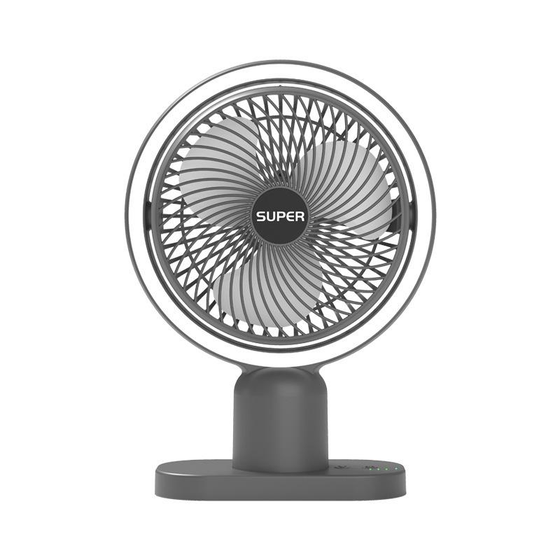 Rechargeable USB Desktop Fan with High Wind Power for Office and Dorm