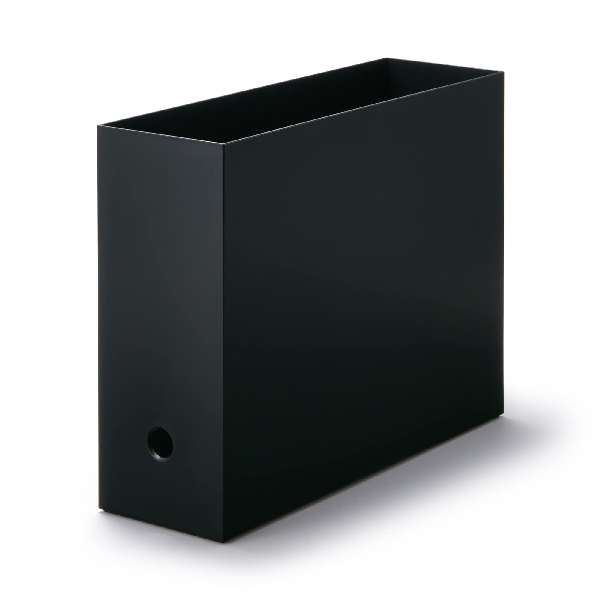 MUJI Polypropylene File Standard A4 Dark W10 x D32 x 83364687 Box, Type, Size, Gray, Approx. H24cm,