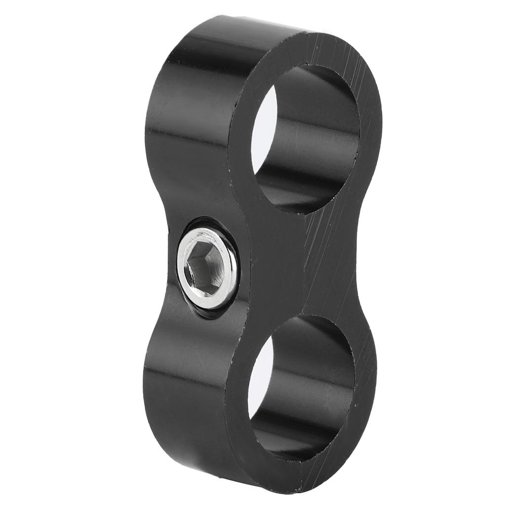 8AN Hose Separator Clamp Aluminum Alloy Fitting Adapter Accessory for Fuel Oil Brake Gas LineBlack