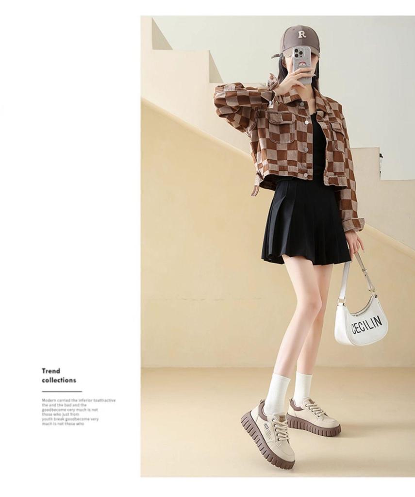 Autumn 2025 Women's Sporty Casual Platform Shoes - Lightweight, Thick-Soled & Versatile