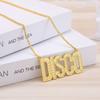 European and American New DISCO Letter Necklace Hip-hop Snake Bone Chain Jewelry