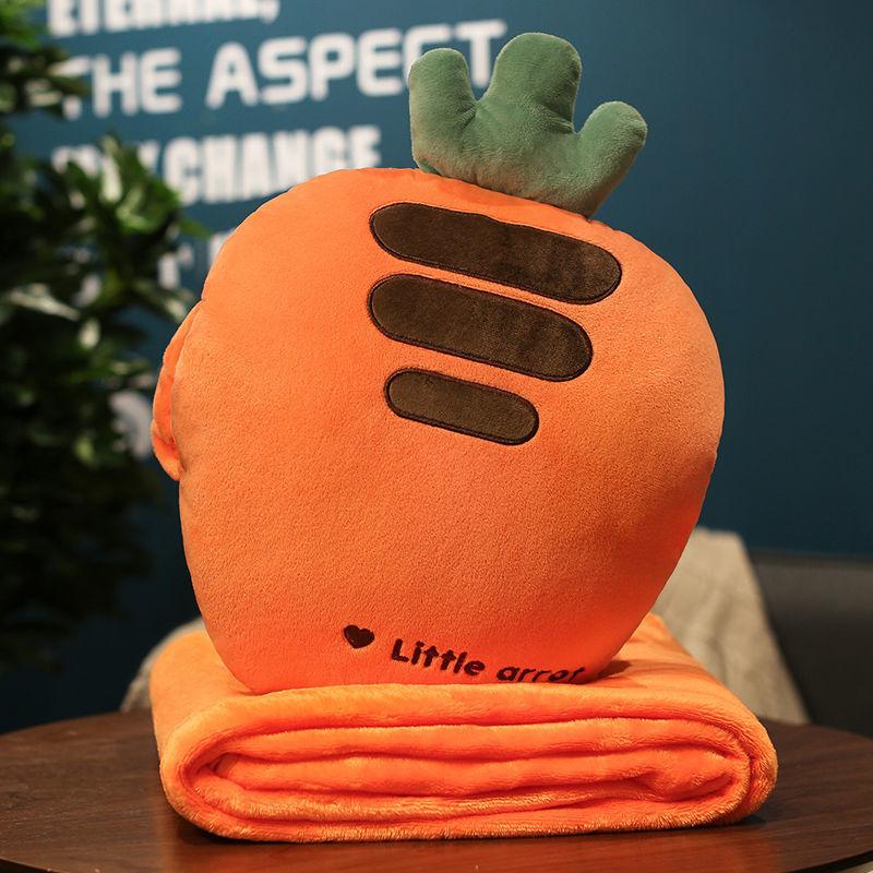 3 In1 Stuffed Hand Warmer Bag Cartoon Animal Pillow Blanket Cute Cushion Blanket Home Car Travel Pillow for Children Girl Gift
