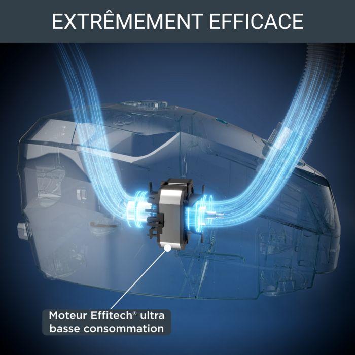 Rowenta Aspirateur avec sac, Moteur ultra basse consommation, Eco-conçu, Ultra-silencieux, Haute filtration RO6189EA