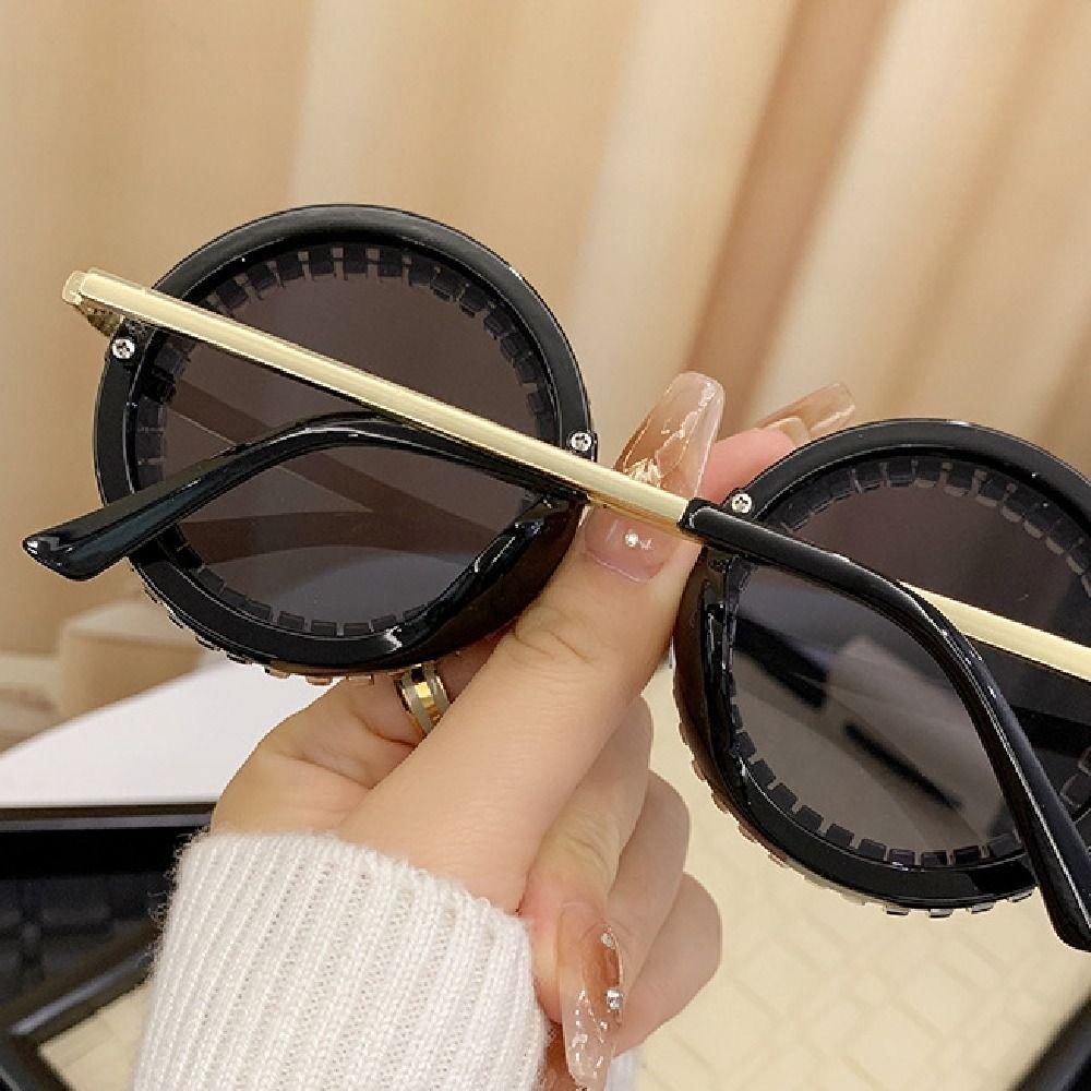 Modische Strassstein-Sonnenbrille Steampunk Damenbrille Praktische Strandparty-Sonnenbrille Reise