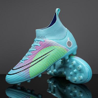 2024 Zapatos de fútbol para hombre Botas de fútbol ultraligeras de gran tamaño Zapatillas de deporte para niños Botines de fútbol AG/TF antideslizantes Botines unisex