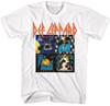 Def Leppard 4 Różne Okładki Albumów Męska Koszulka Muzyka Rockowa Zespół Merch