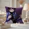 Anime EExperiments LLain Cushion Cover Antidustmite Pillowcase Invisible zipper silky short plush Sofa cushion cover
