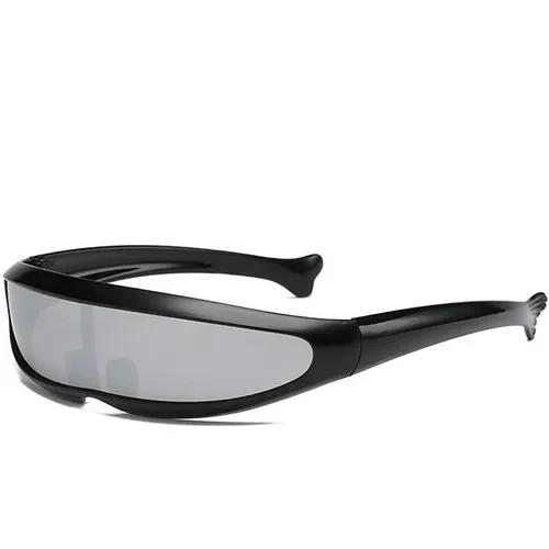 New Novelty Futuristic Mirrored Sunglasses Alien Glasses Fancy Dress Props Funny Stylish Perfect Fit For Halloween Or Any Party