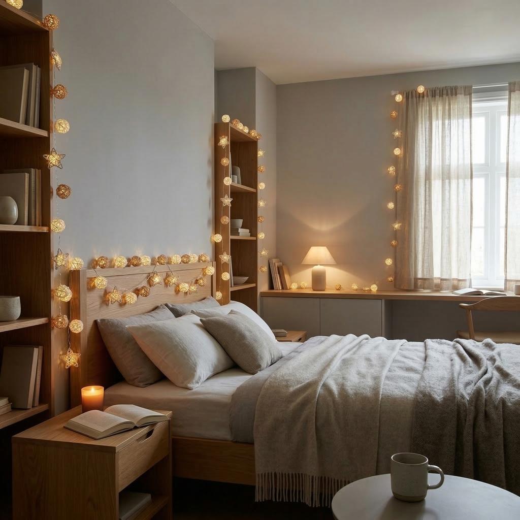 LED String Lights, Rattan Ball Lights, Room Decorative Light Strings