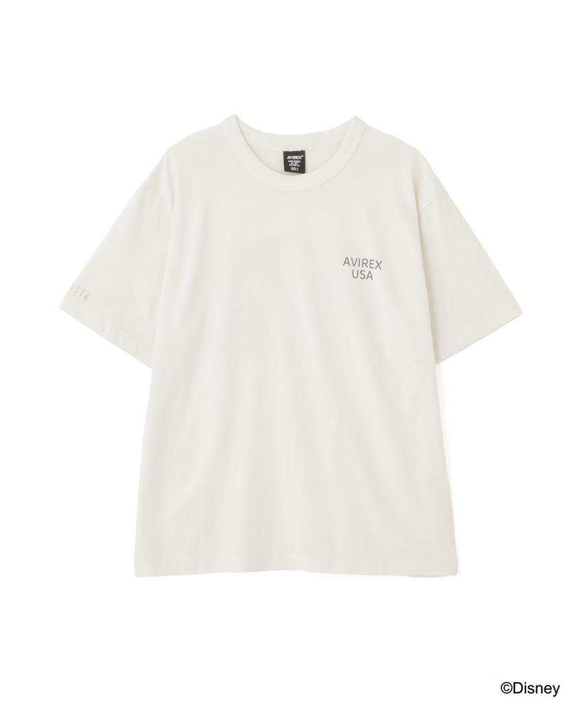 Avirex Disney Collection FANTASIA MICKEY MOUSE BROOM Size T-SHIRT, Men's, L, 033, Off-White, 783-5234022