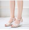 2020 sommer Neue Alle-um Sommer frauen Schuhe Ein Wort Schnalle Einfache Hang Ferse Sandalen Transparent LFD