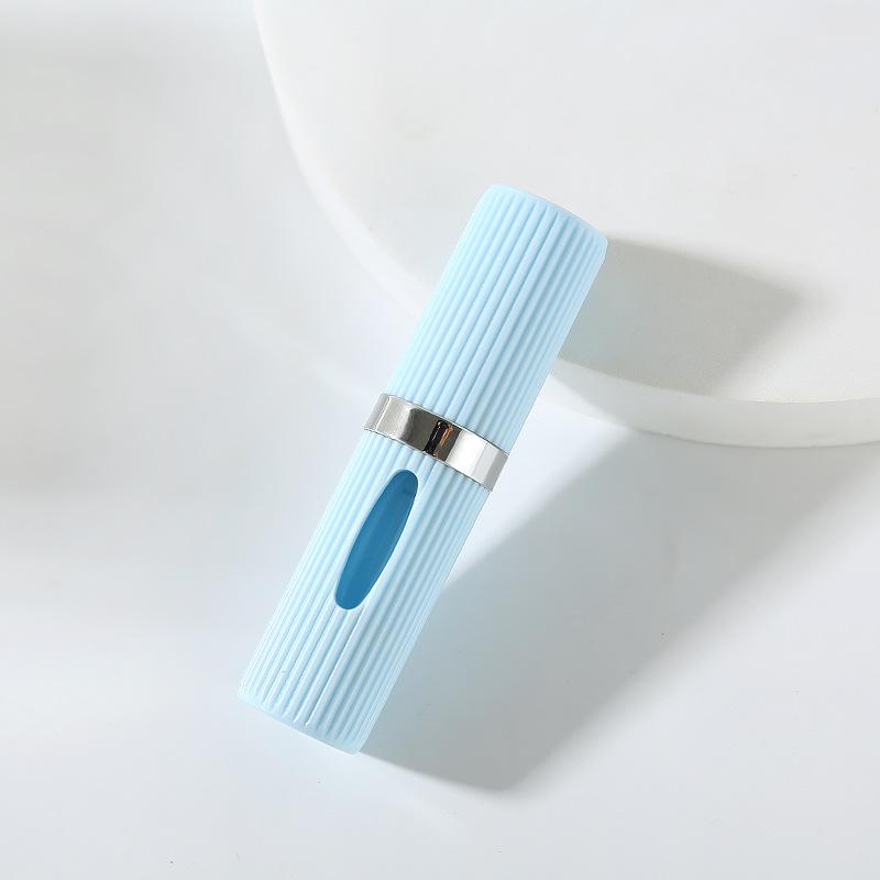 

8 мл Вращающийся флакон-спрей для духов с заполнением снизу, Многоразовый атомайзер, Герметичный дорожный диспенсер, Портативный контейнер для духов из АБС-пластика 8ML синий