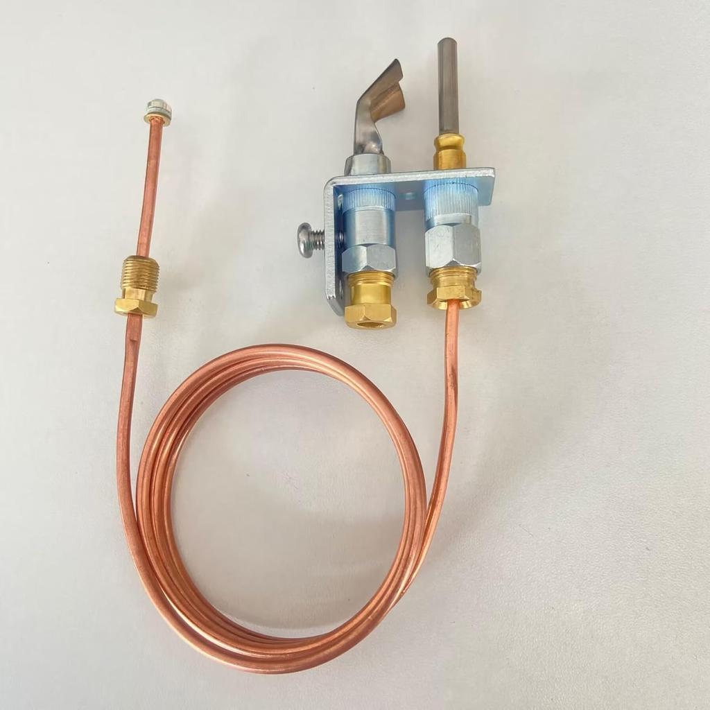 MCAMPAS Q314A4586 Pilot Burner with Thermocouple Assembly for Gas Furnaces, Boilers and Water Heaters - Natural Gas and Propane Gas Pilot Burner with
