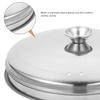 Versatile Stainless Steel Steamer Cover for Food Protection Steak Cheese Melting Basting Griddle Kitchen Supply Household Dining