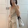 Women's Linen Vest & Shorts Set - 2026 Summer Sleeveless Cotton Suit