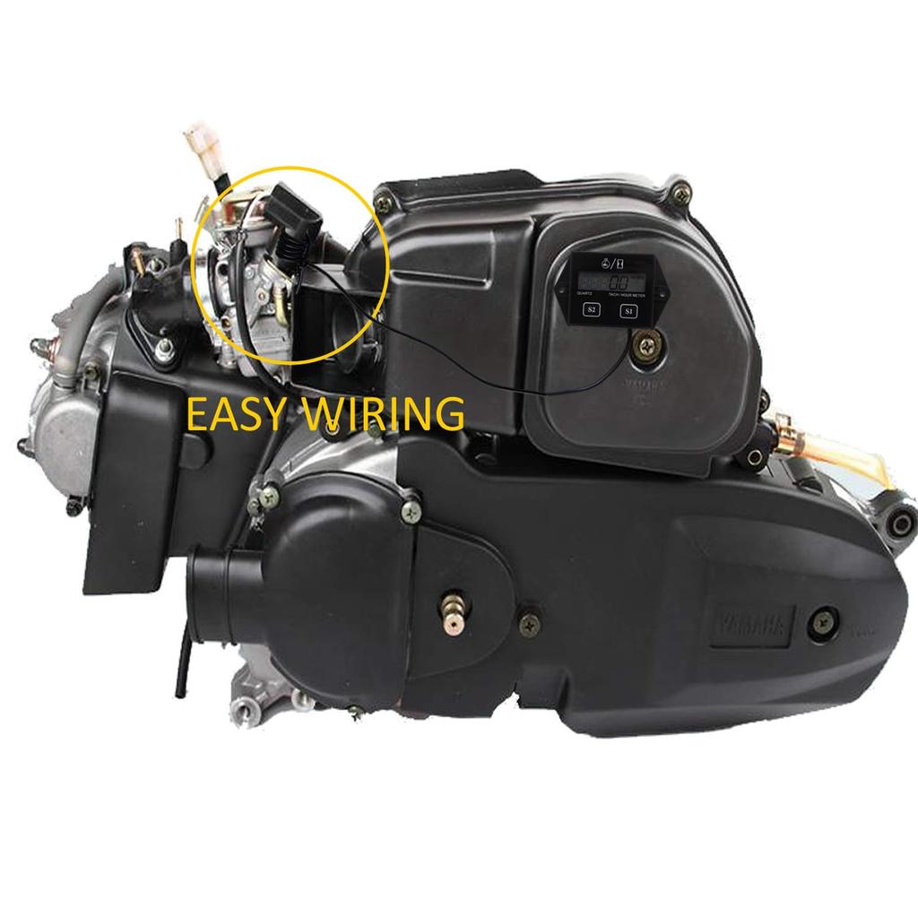 Tachometer For Small Engine,Inductive Hour Meter For 2 Stroke & 4 Stroke Small Engine, Timorn Replaceable Battery Waterproof Tachometer For Chaaw