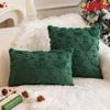 Plush Holiday Cushion Cover Christmas Throw Pillow Cover Festive Christmas Tree Pillow Covers Soft Plush Xmas Cushion for Winter
