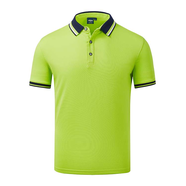 YDD FN2066  200G Combed Cotton Colorful Collar Lapel POLO Shirt