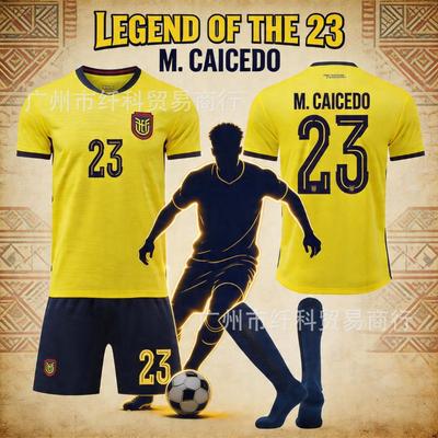 Nee. 23 Caseados Canada Wereldbeker 10 Pais Shirt Ecuador Thuis Voetbal