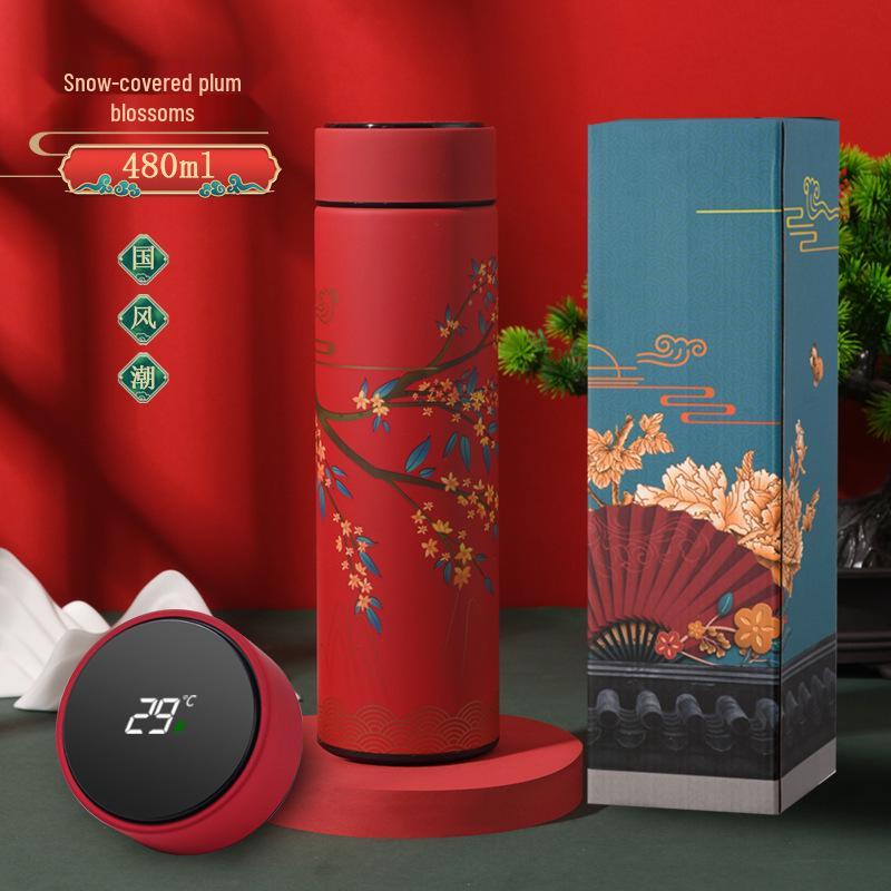 Smart Insulated 304 Stainless Steel Business Cup Gift Set with Printable Logo Anti-Scald Design