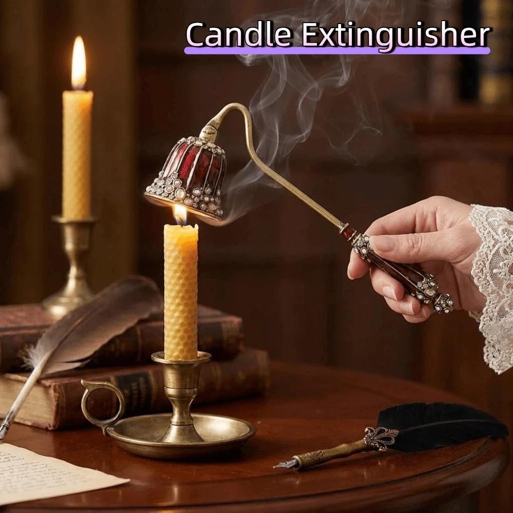 Long Handle Wick Snuffer Metal Candle Wick Smotherer Candle Flame Stopper Living Room