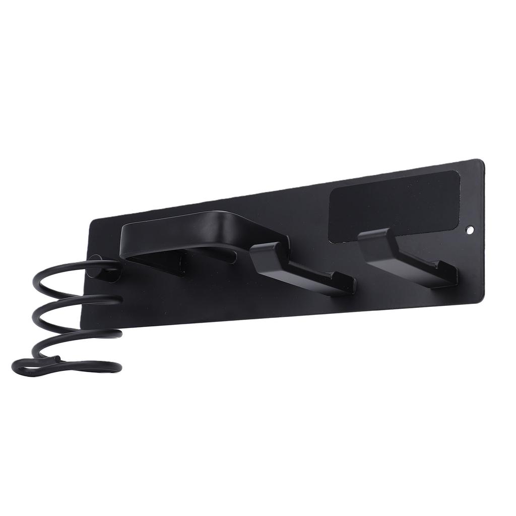 3 In 1 Hair Tool   Wall Mounted Aluminum Alloy Hair Dryer Curling Iron Flat Iron Holder