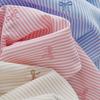 145x100cm Soft Butterfly Bow Embroidered Striped Fabric Durable Craft Cloth for DIY Hairbands Kids Clothing & Children's Project