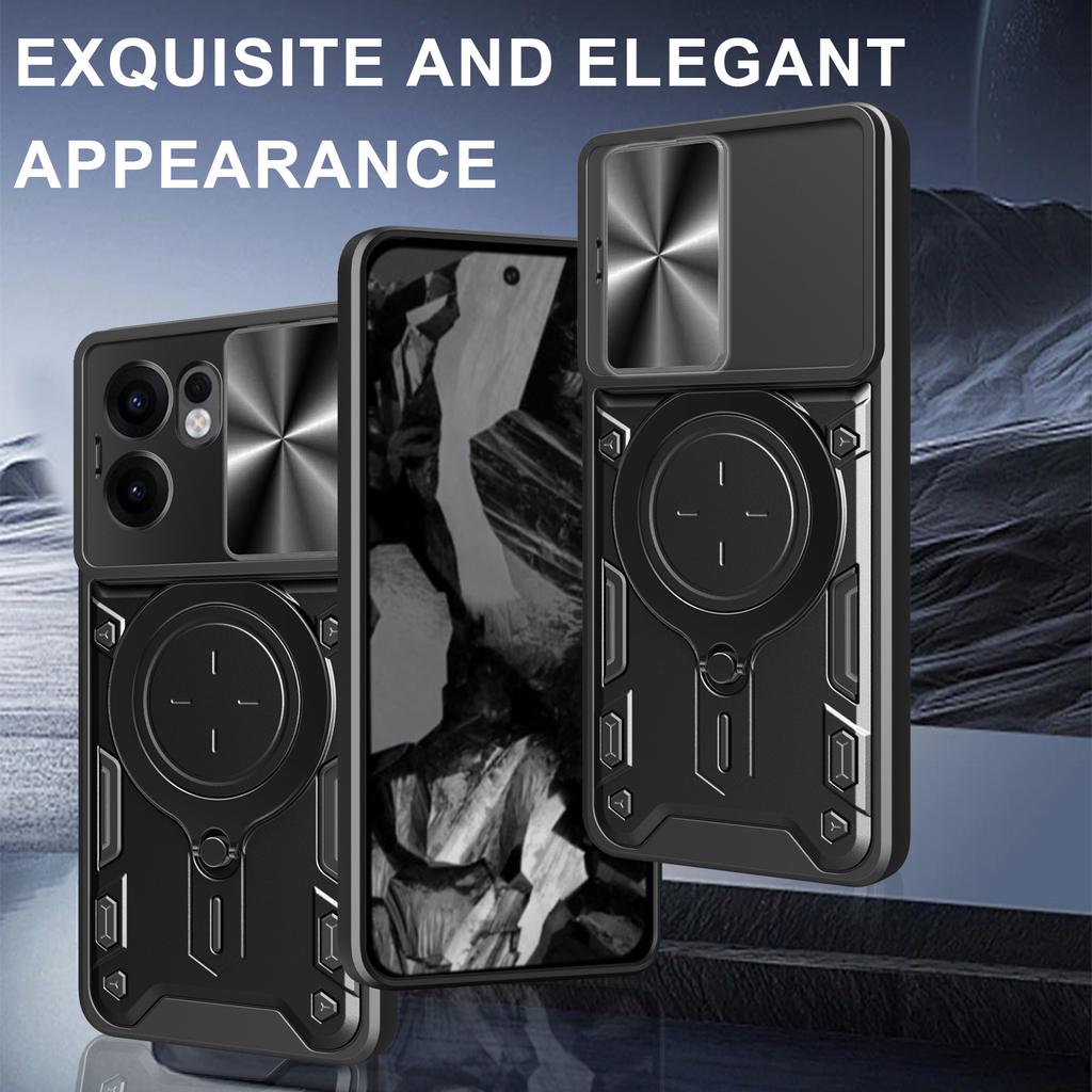 Armor Funda for OPPO Reno 13F 13 F Case Slide Camera Ring Stand Protection Cover for OPPO Reno 13 Pro Shockproof Capa