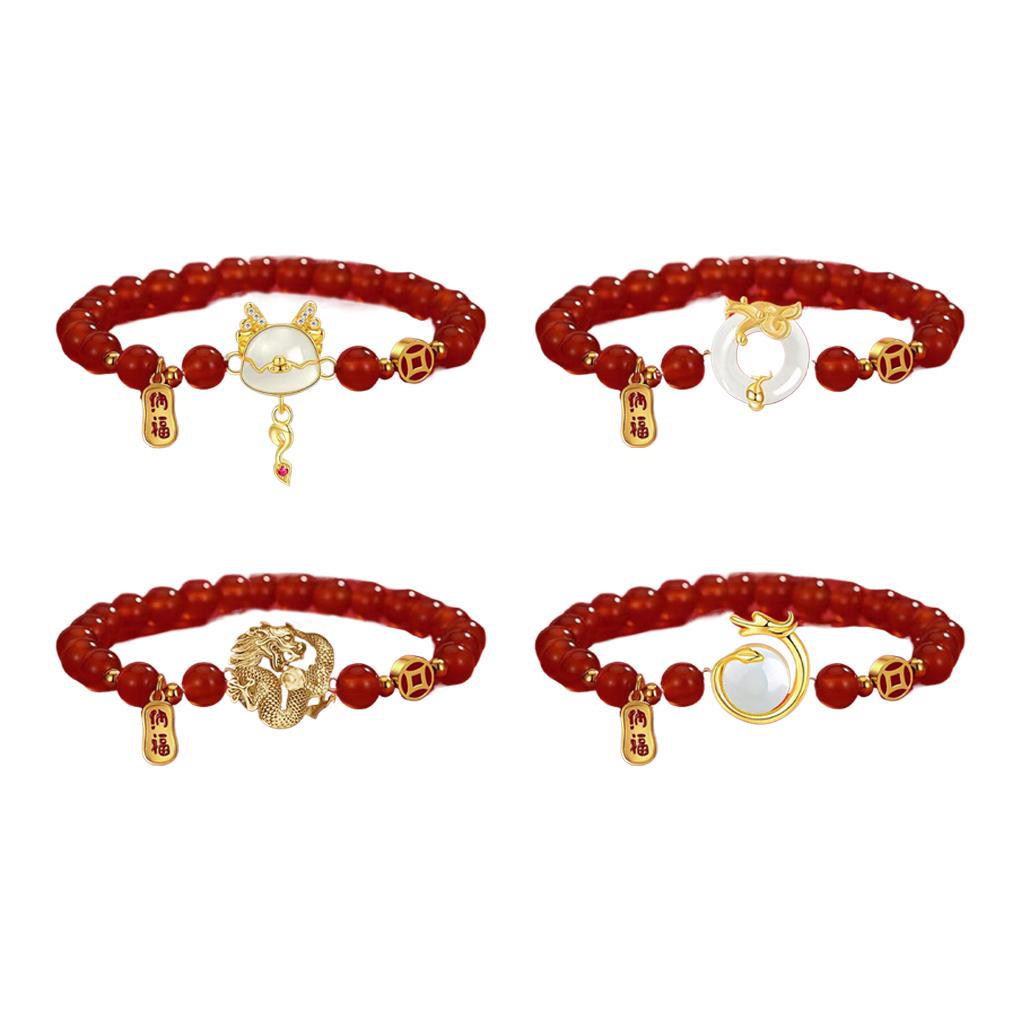 Dragon Bracelet Embrace Power Of Chinese New Year Luck Thoughtful Gift Alloy New Chinese Dragon Bracelet For Women, Type 3