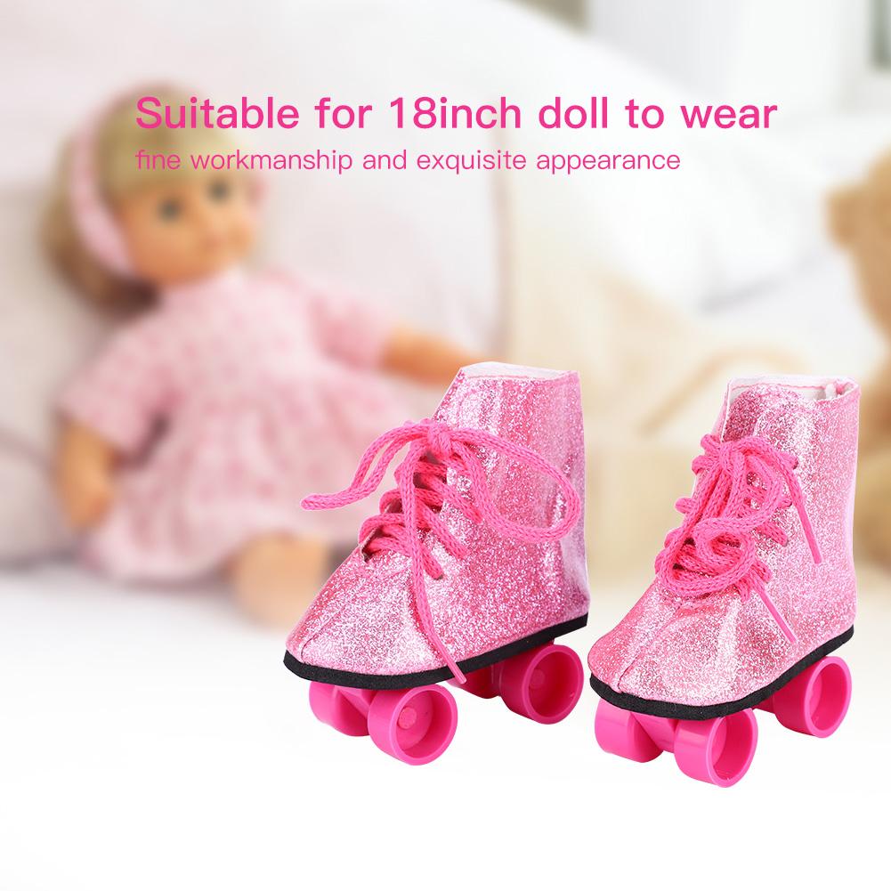 Fashionable Toy Accessories Doll Roller Skate Shoes for 18inch Baby Doll