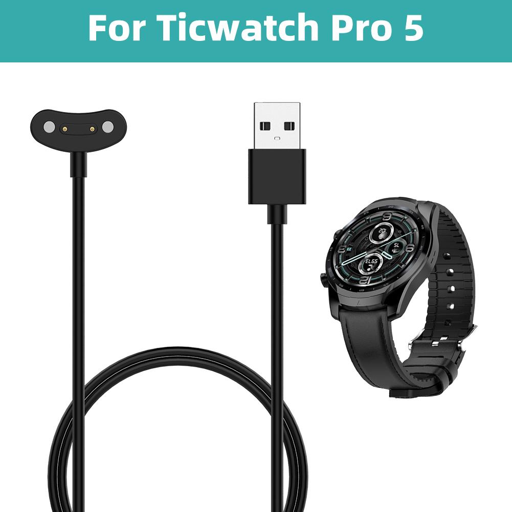 Watch Chargers Wire Magnetic Charger Cord for Ticwatch Pro 5/ProX/Pro3 Smart Watch