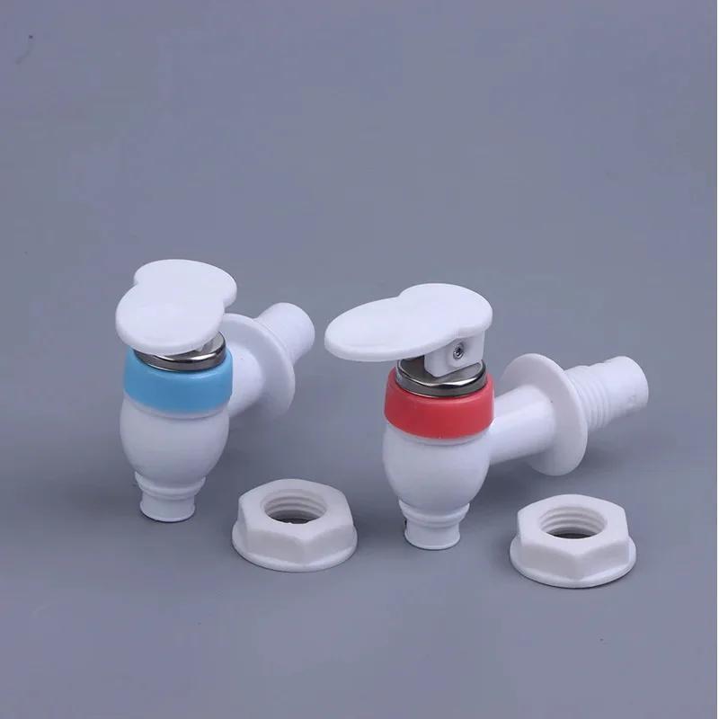 2PC Universal Plastic Water Dispenser Faucet Tap Replacement Home Essential Drinking Fountains Parts.