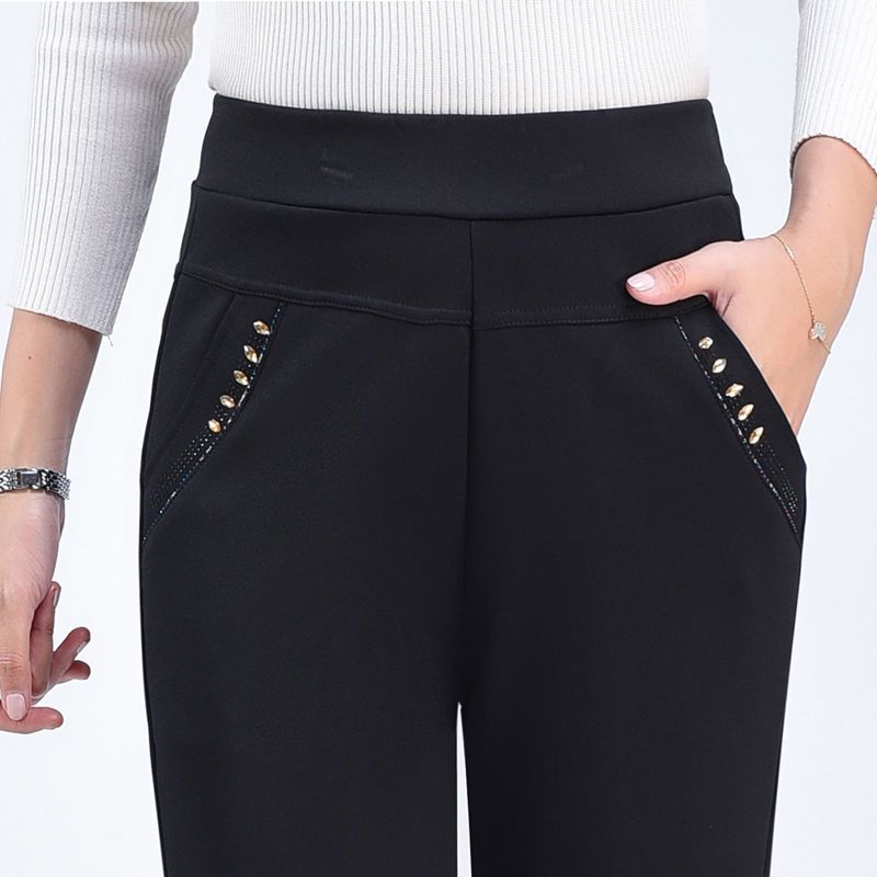 Spring Autumn Women Pants Sweat Pants Slim High Waist Stretch Pencil Pants Female Trousers