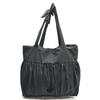 2025 Spring New Shoulder Bag Solid Color Cotton and Linen Large Capacity Tote Bag Pleated Sweet Lazy Wind Cloth Bag