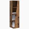 Corner Cabinet Reclaimed Wood Look 27.5 x 27 x 102 cm Particleboard