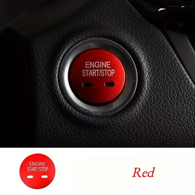 

Trim Cover for The Start and Stop Engine Button Ring for Chevrolet Models Like Equinox, Cruze, Malibu, Trax, Impala, Traverse, Tahoe, and Suburban красный