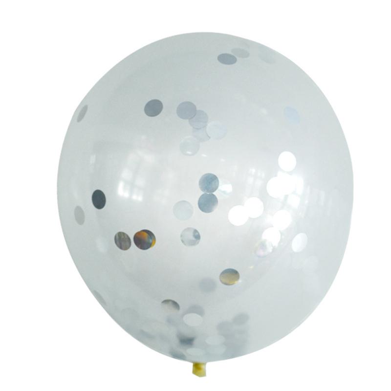 Latex  Transparent  Balloon 12-inch Sequined Confetti Holiday Wedding Decoration Confession Balloon