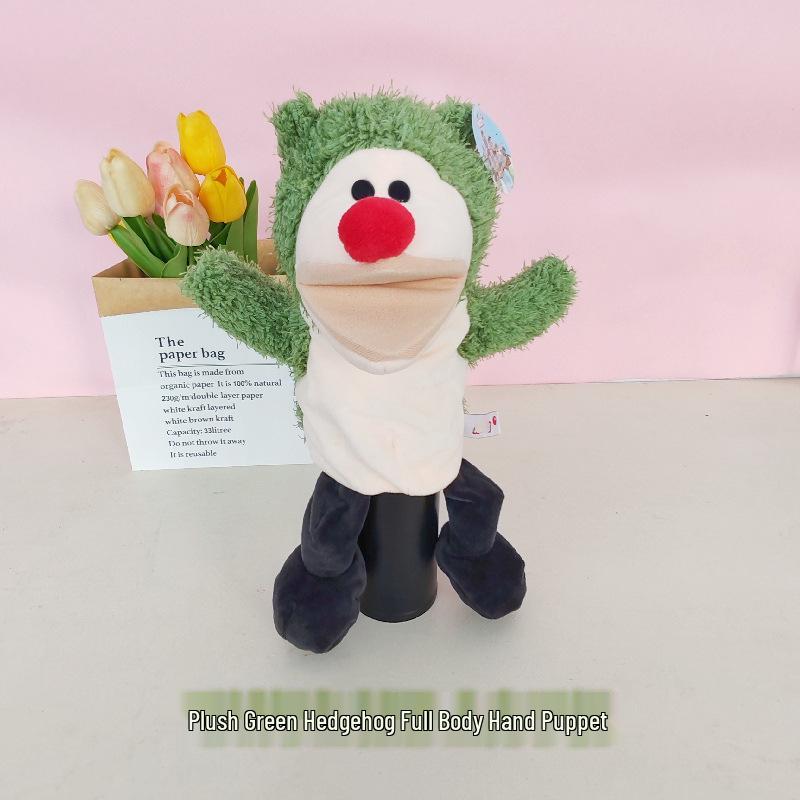 Animal Hand Puppet Plush Toy for Parent-Child Interaction - Storytelling Glove Doll with Movable Mouth