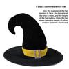 Halloween Prom Party Hat Witch Hat Witch Hat Veil Hat Printed Pumpkin Hat Black Tip Hat