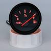 0-190 OHM 2" 52mm Fuel Level Gauge with Red Light + Fuel Level Sensor 130mm 230mm 270mm 530mm for All Auto Boat Yacht 12V 24V