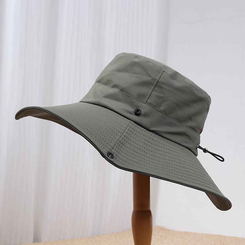 Summer Big Brim Outdoor Visor Male and Female Versatile Leisure Sports Mountaineering Sun Hat Versatile Bucket Hat