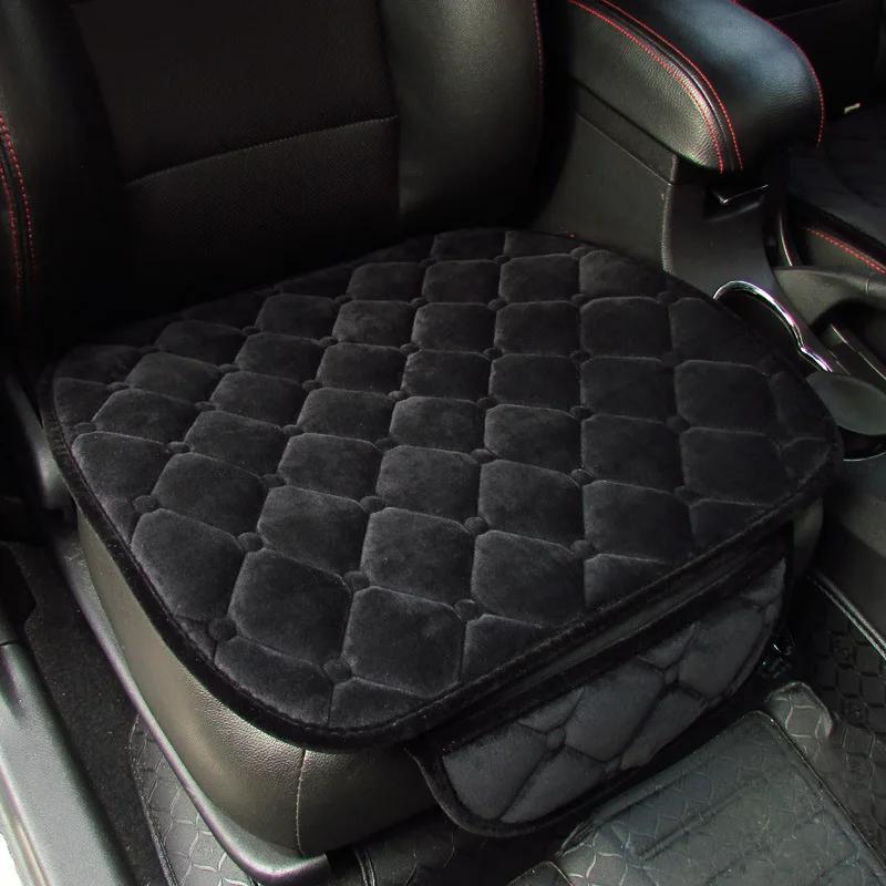 Plush Car Back Seat Protector Soft Non-Slip Durable Rear Row Seat Cushion Mat with Auto Chair Accessories Comfort Protection