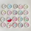 10Pcs 18mm Cute Sweetheart Cartoon Button Kids Clothing DIY Sewing Supplies Decor Accessories for Hair Clips DIY for Crocs Shoes