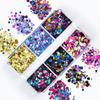Shiny Nail Sequins Nail Art Flake Nail Glitter Paillette Mixed Round Thin Shining 3D Nail Art Stickers Nail Art Decor